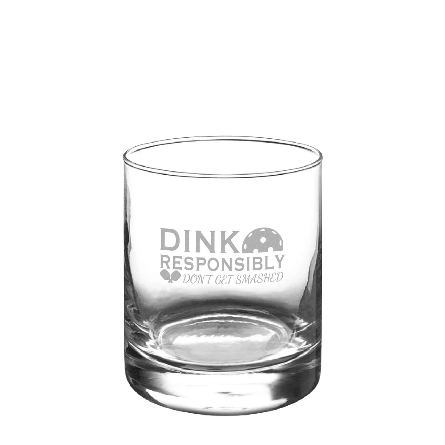 12oz Whiskey / Rocks Glass | Pickleball 4-Pack