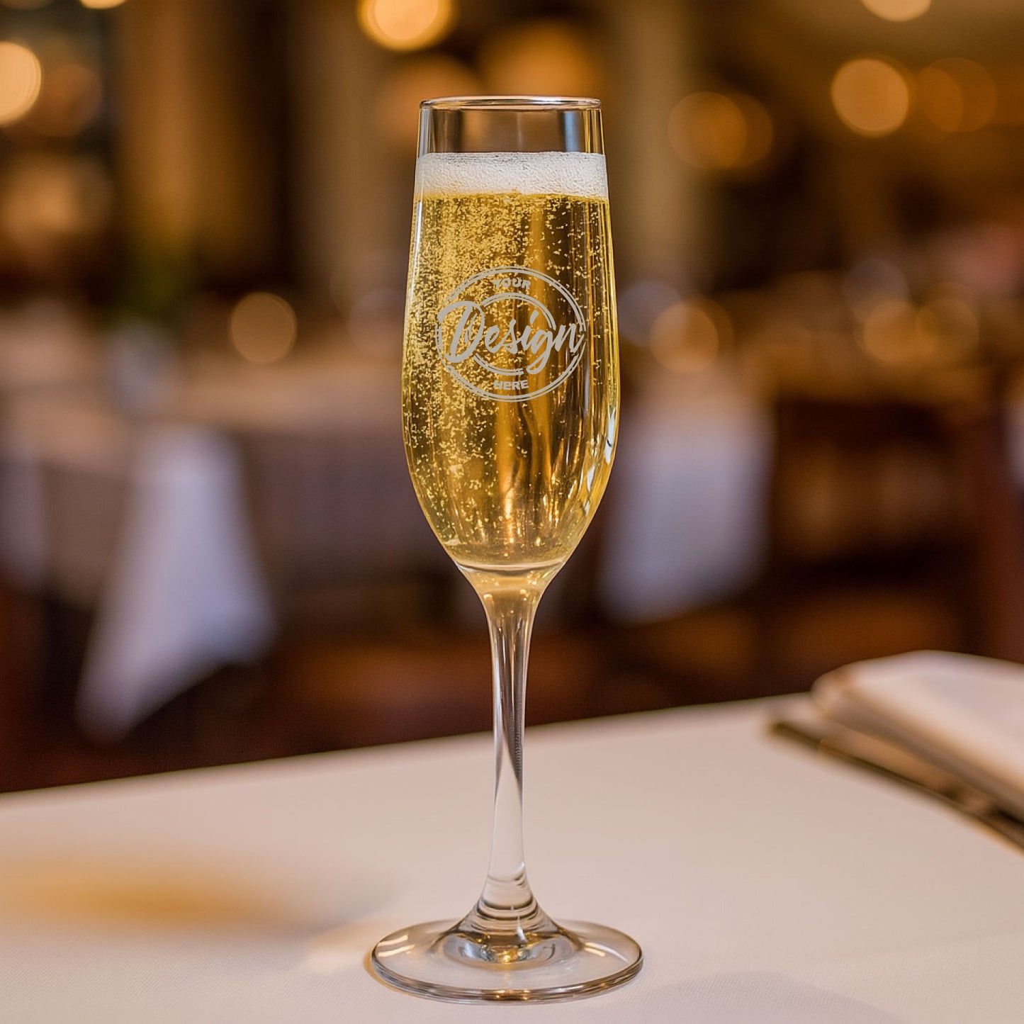 Champagne Glass – 8 oz | Custom Etched