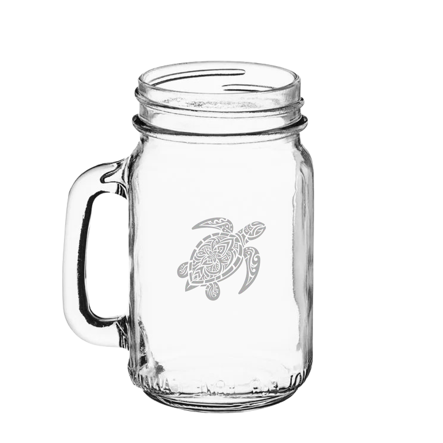 16oz Mason Jar with Handle | Coastal 4-Pack