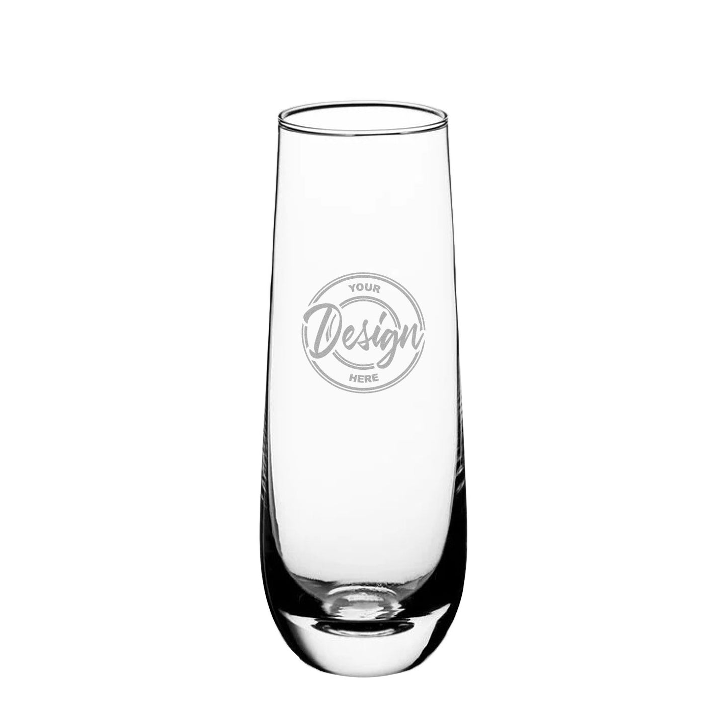 10oz Stemless Champagne Flute | Pickleball 4-Pack