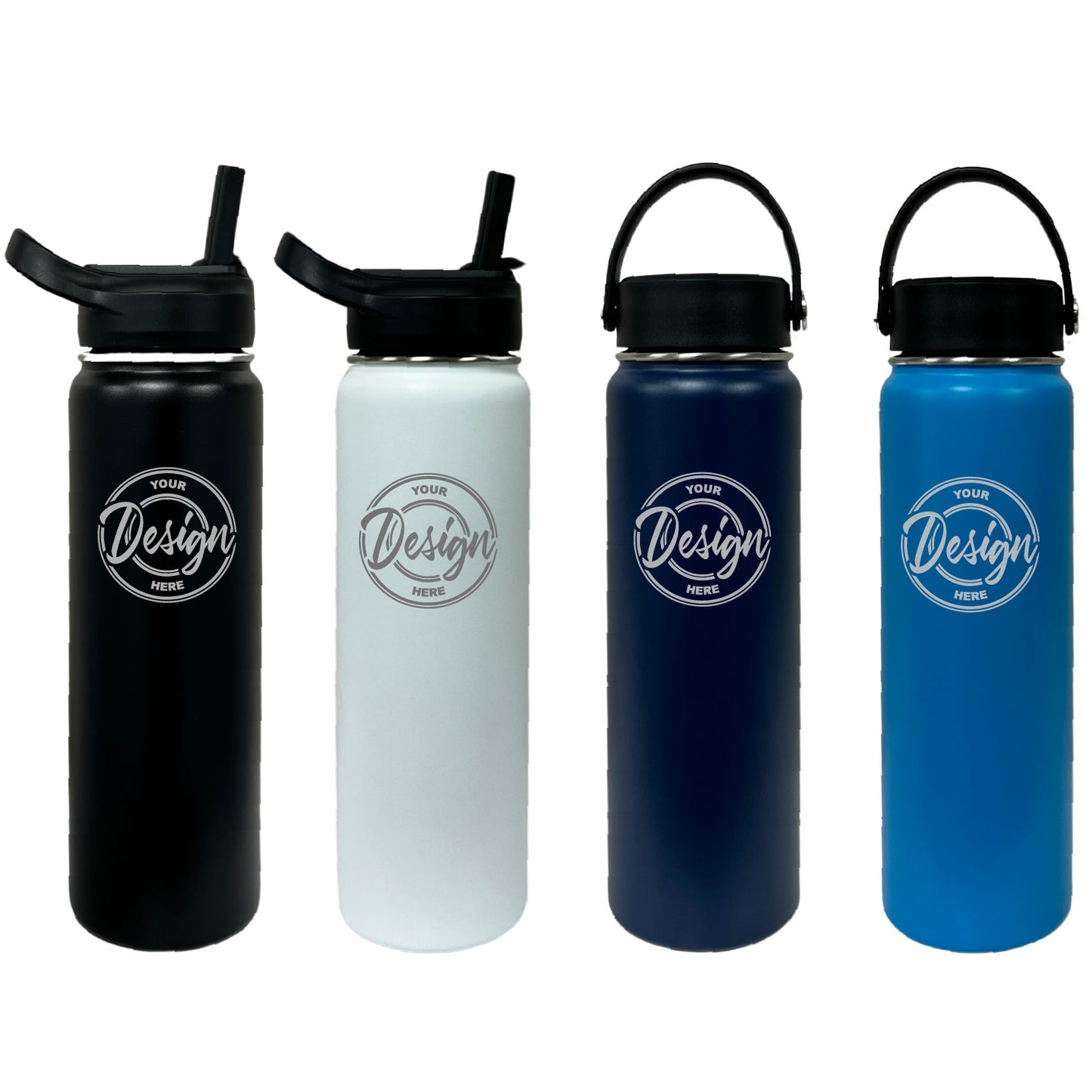 24oz Water Bottle | Pickleball  4-Pack