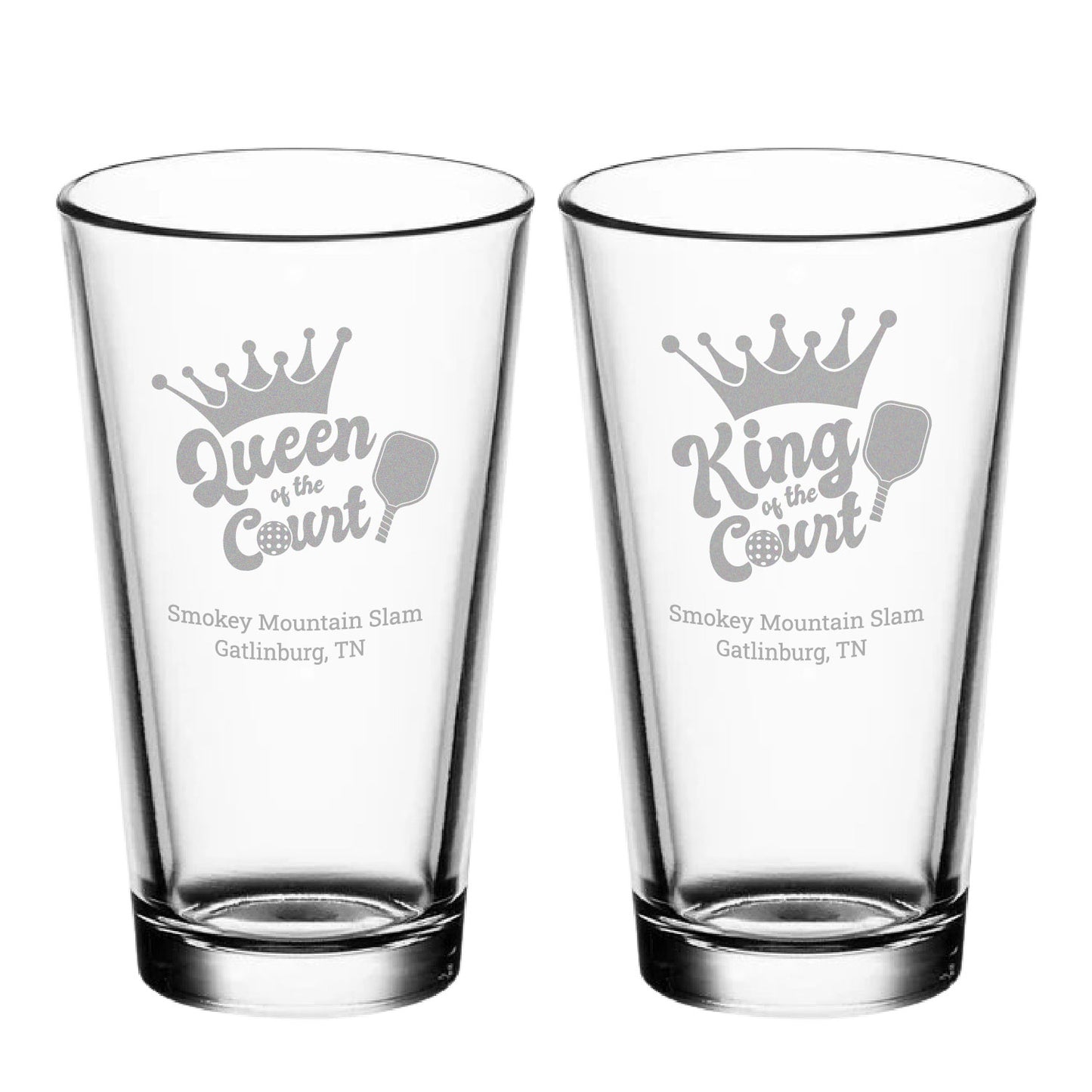 16oz Pint Glass | Pickleball 4-Pack