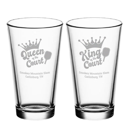16oz Pint Glass | Pickleball 4-Pack