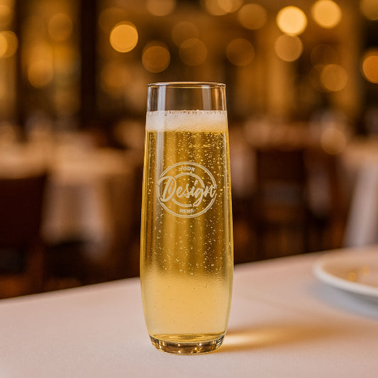 Stemless Champagne Flute – 10 oz | Custom Etched